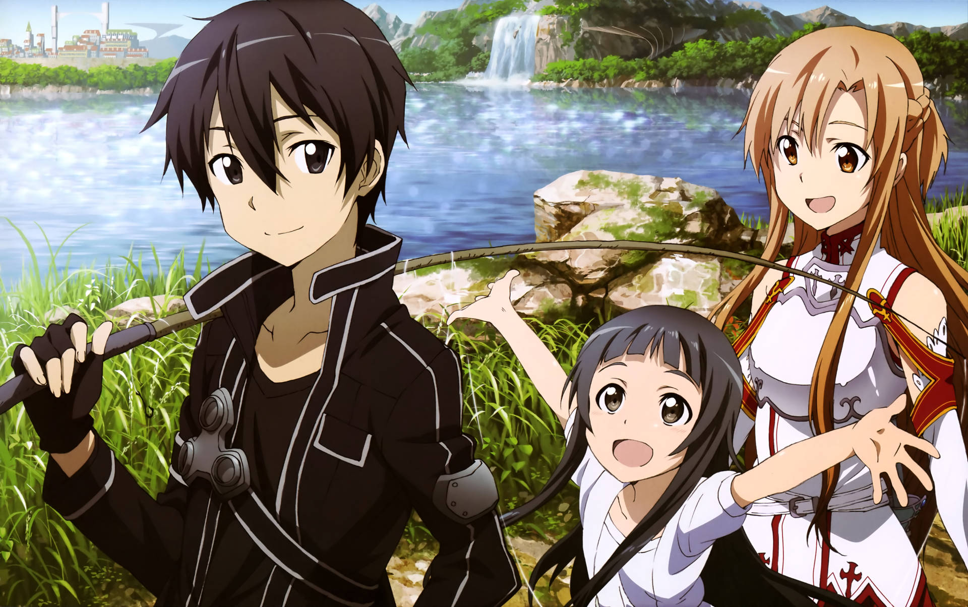 Kirito, Yui And Asuna Background