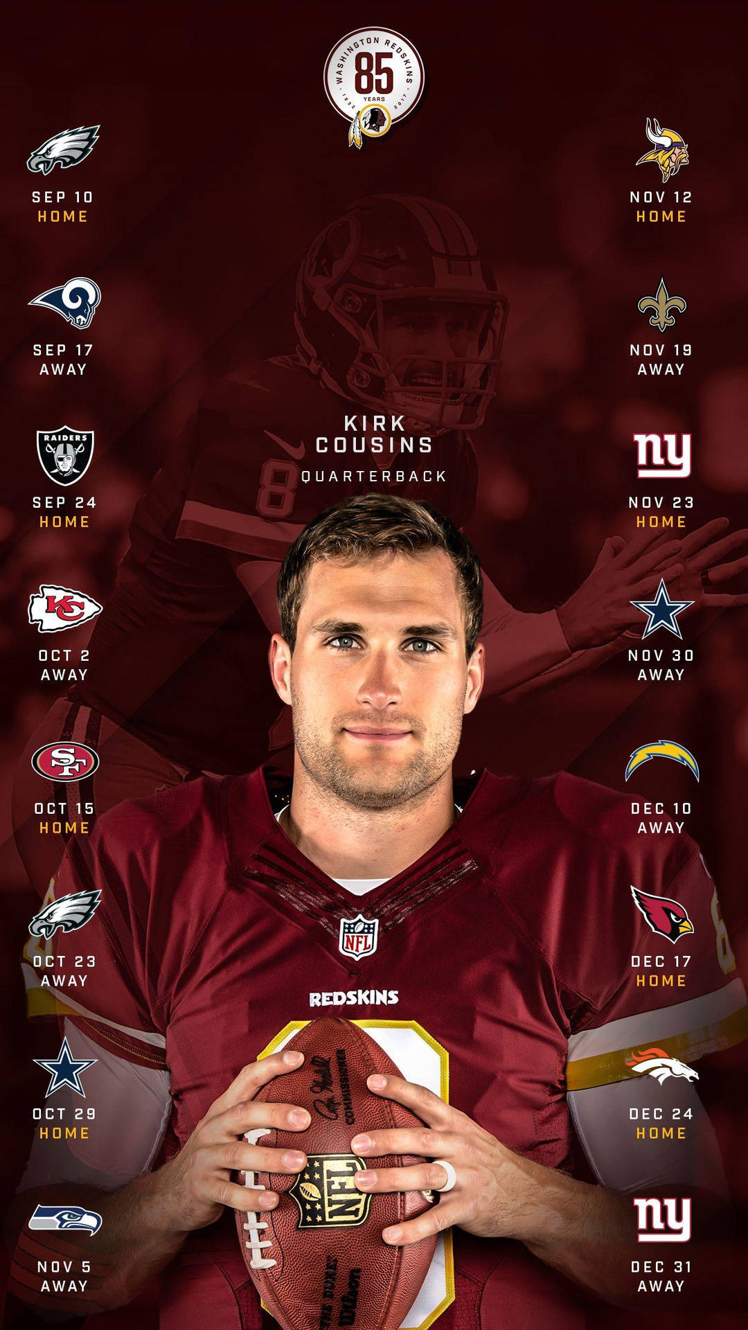 Kirk Cousins Digital Artwork