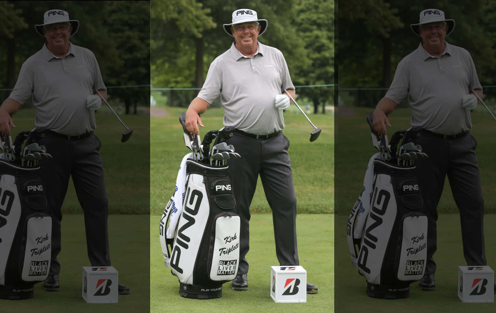 Kirk Triplett Collage Photo Background