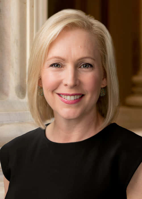 Kirsten Gillibrand Smiling Portrait Background