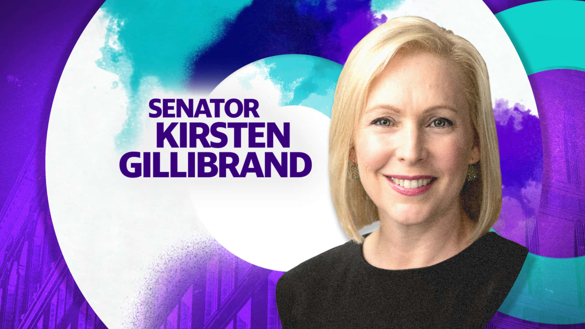 Kirsten Gillibrand Violet Aesthetic Background