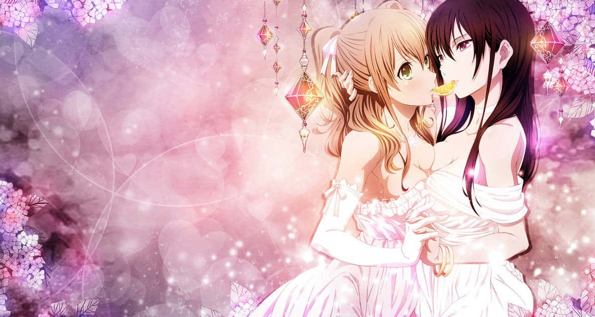 Kissing Girl Couple Citrus Anime Background