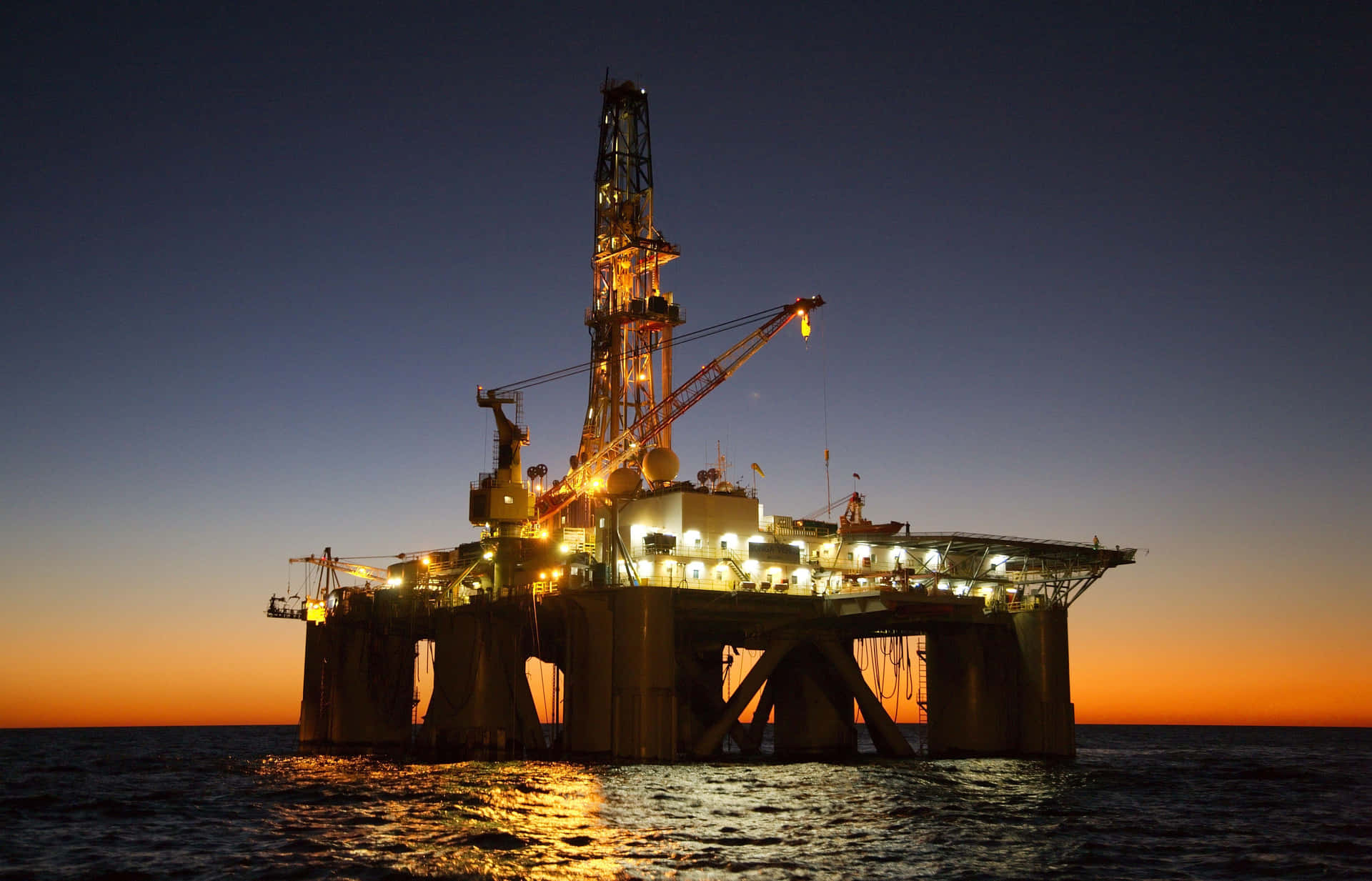 Kitan Oil Rig Field Australia Background