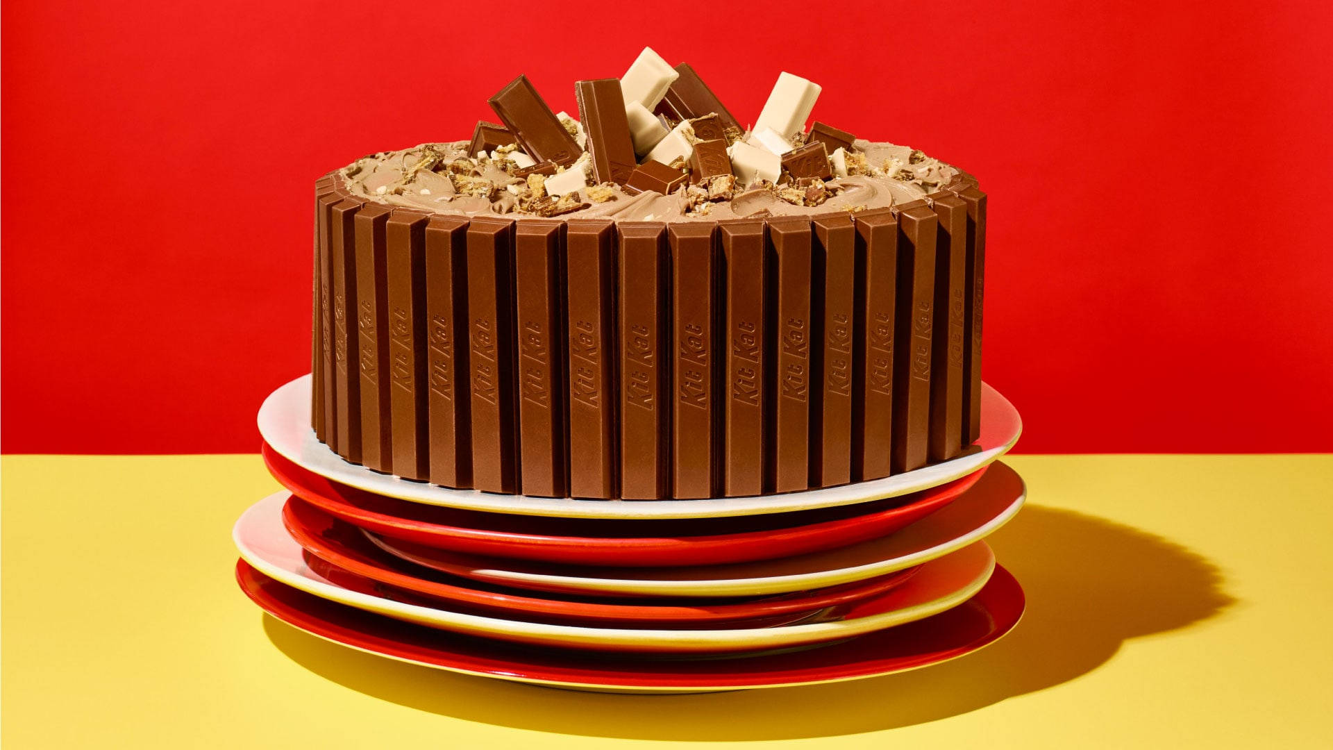 Kitkat Bars Chocolate Cake Background