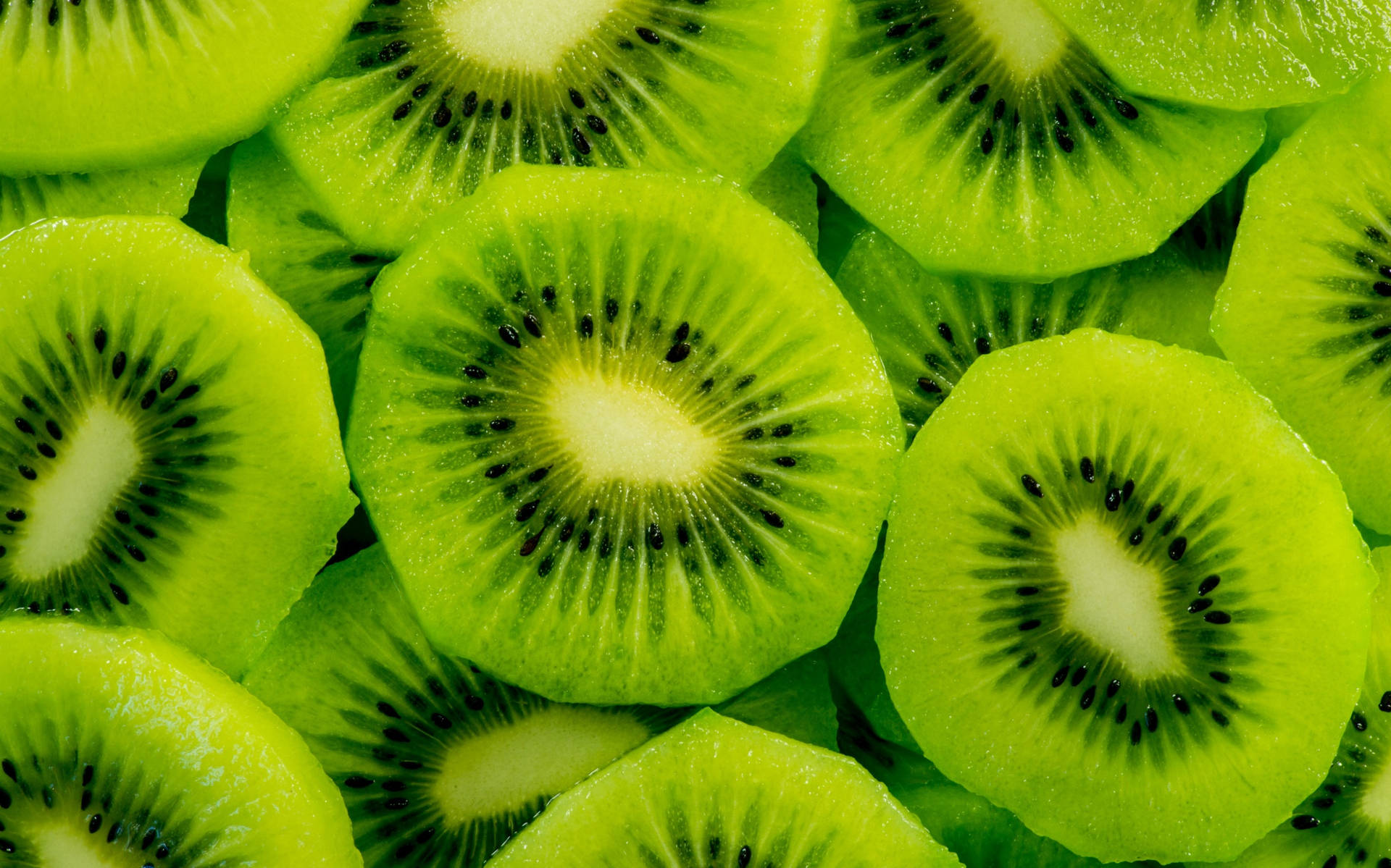 Kiwi Fruit Black Seeds Background