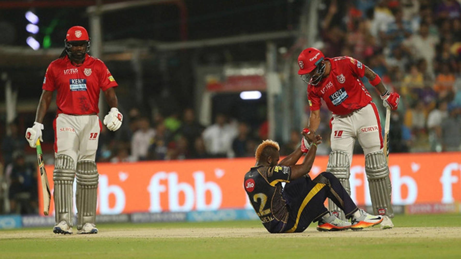 Kl Rahul In Action Against Kolkata Knight Riders Background