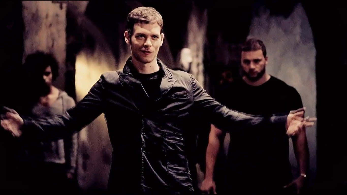 Klaus Mikaelson With Arms Wide Open Background