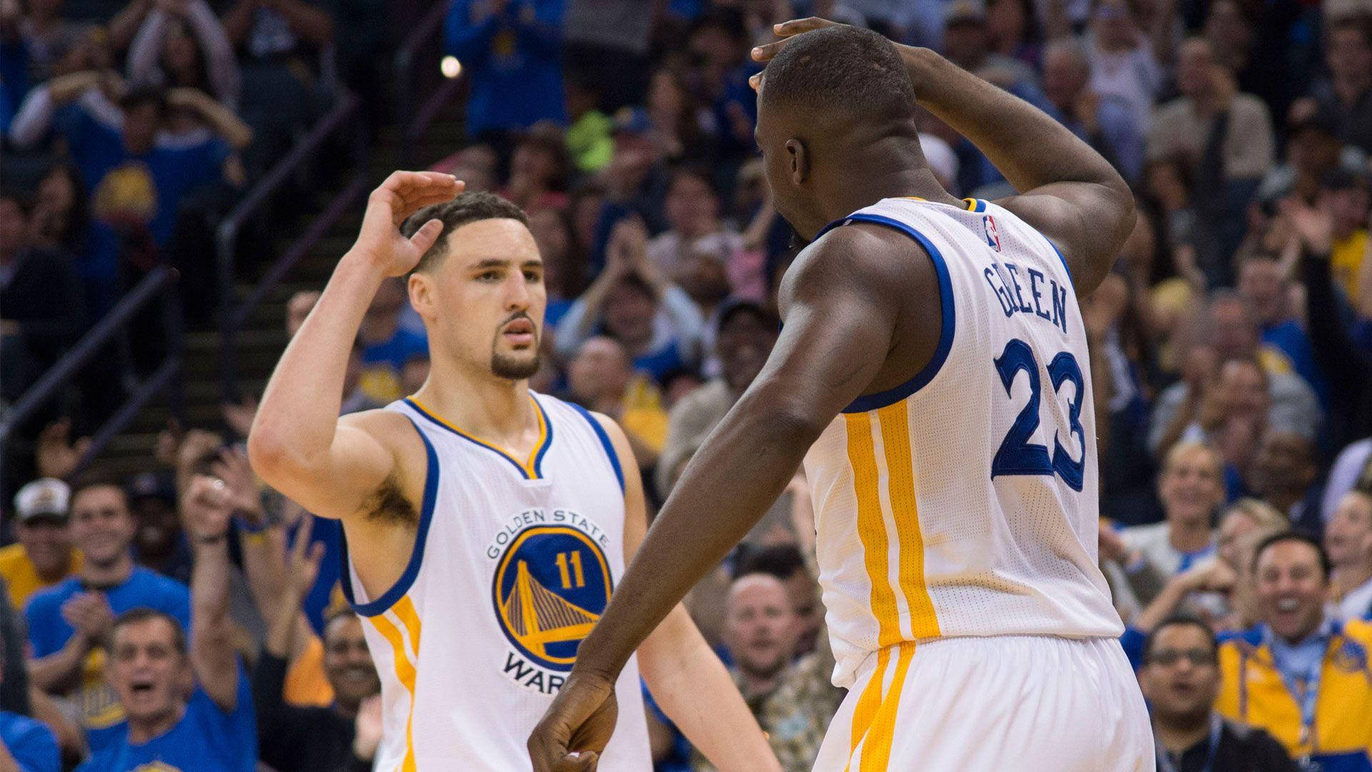 Klay Thompson And Draymond Green Background