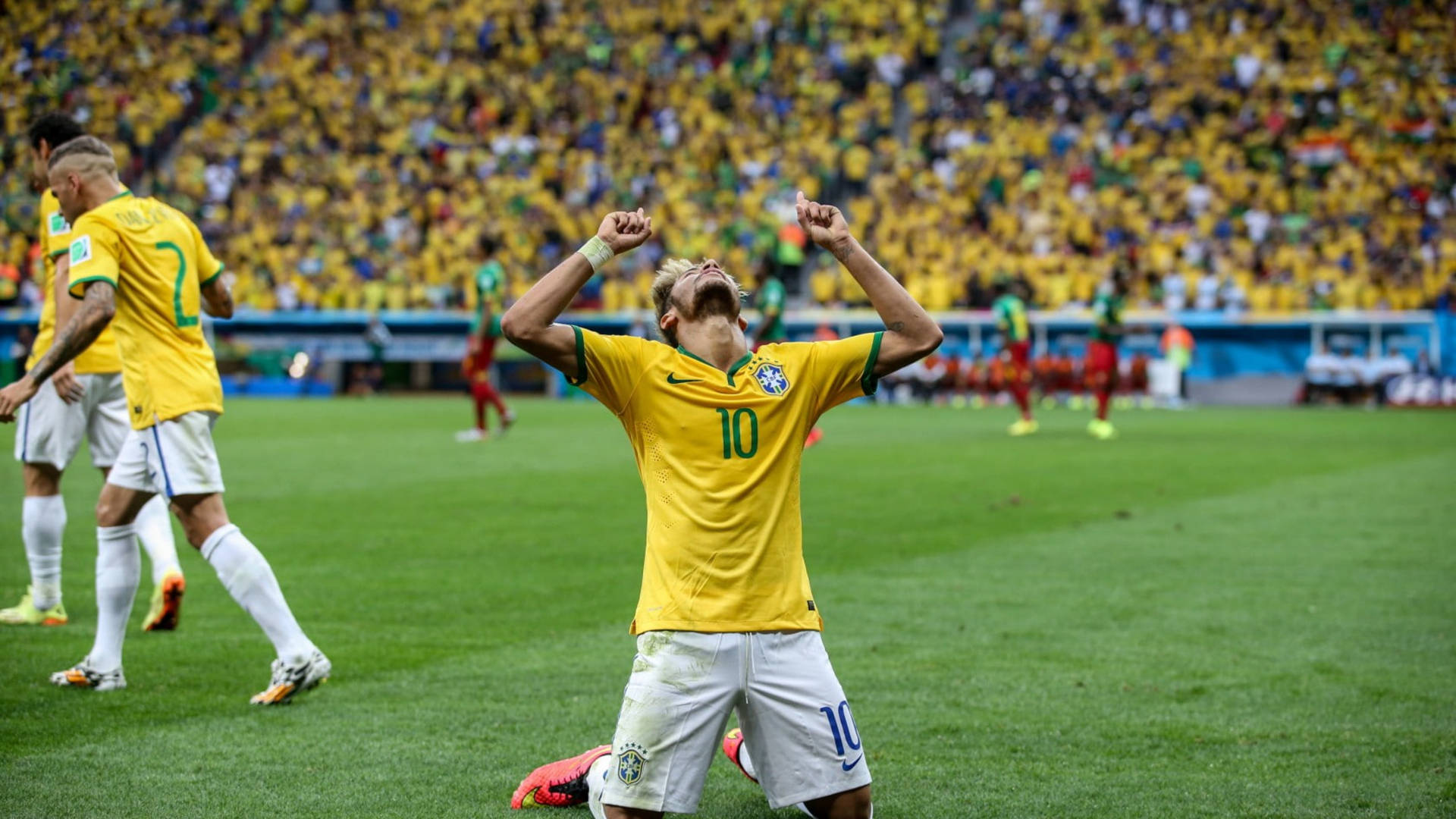 Kneeling Neymar 4k