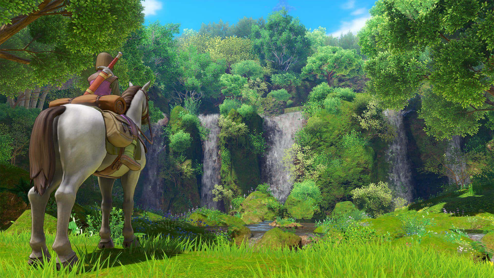 Knight In Dragon Quest Echoes Of An Elusive Age Background