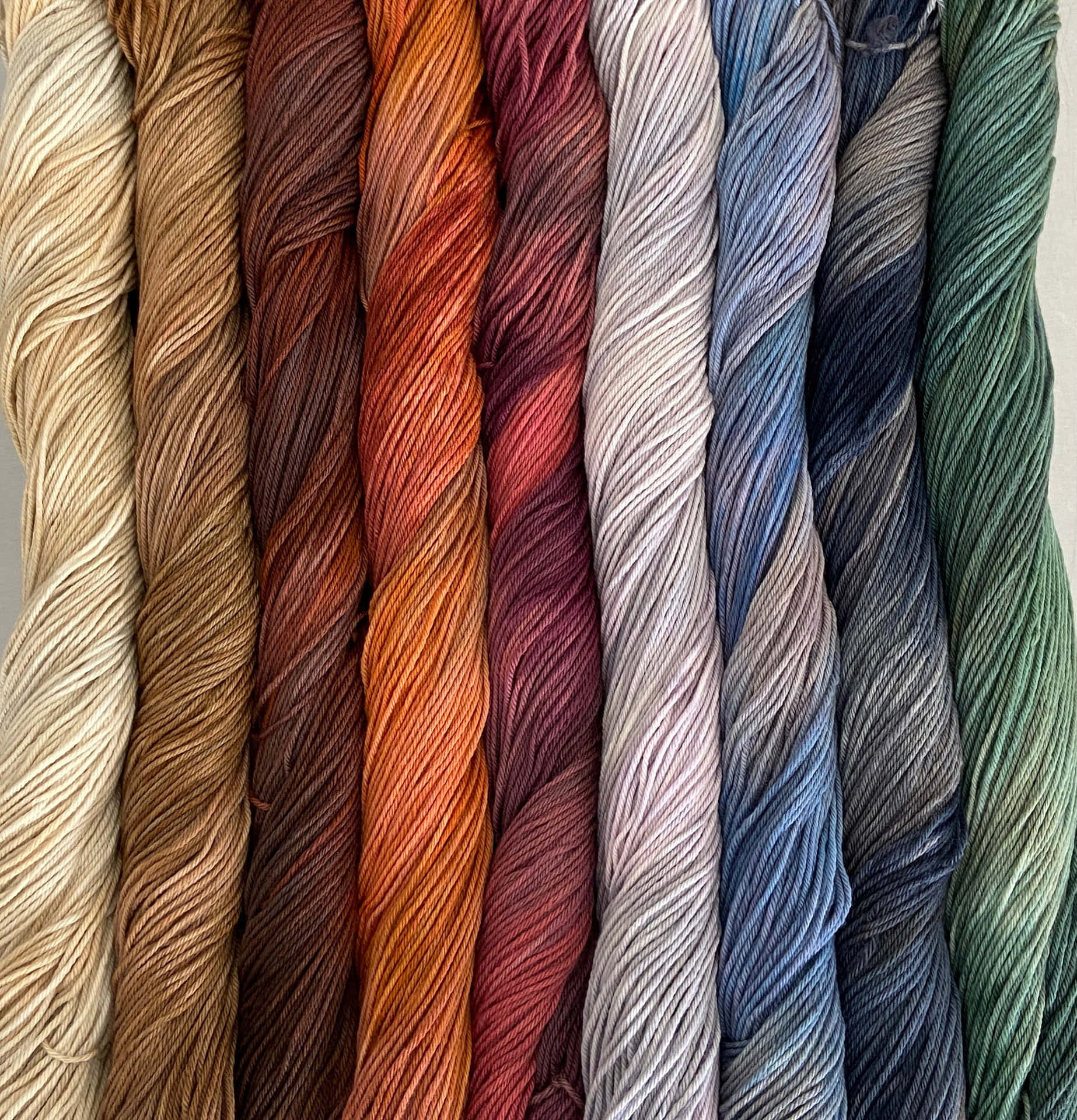 Knitting Cotton Rope Yarns Background