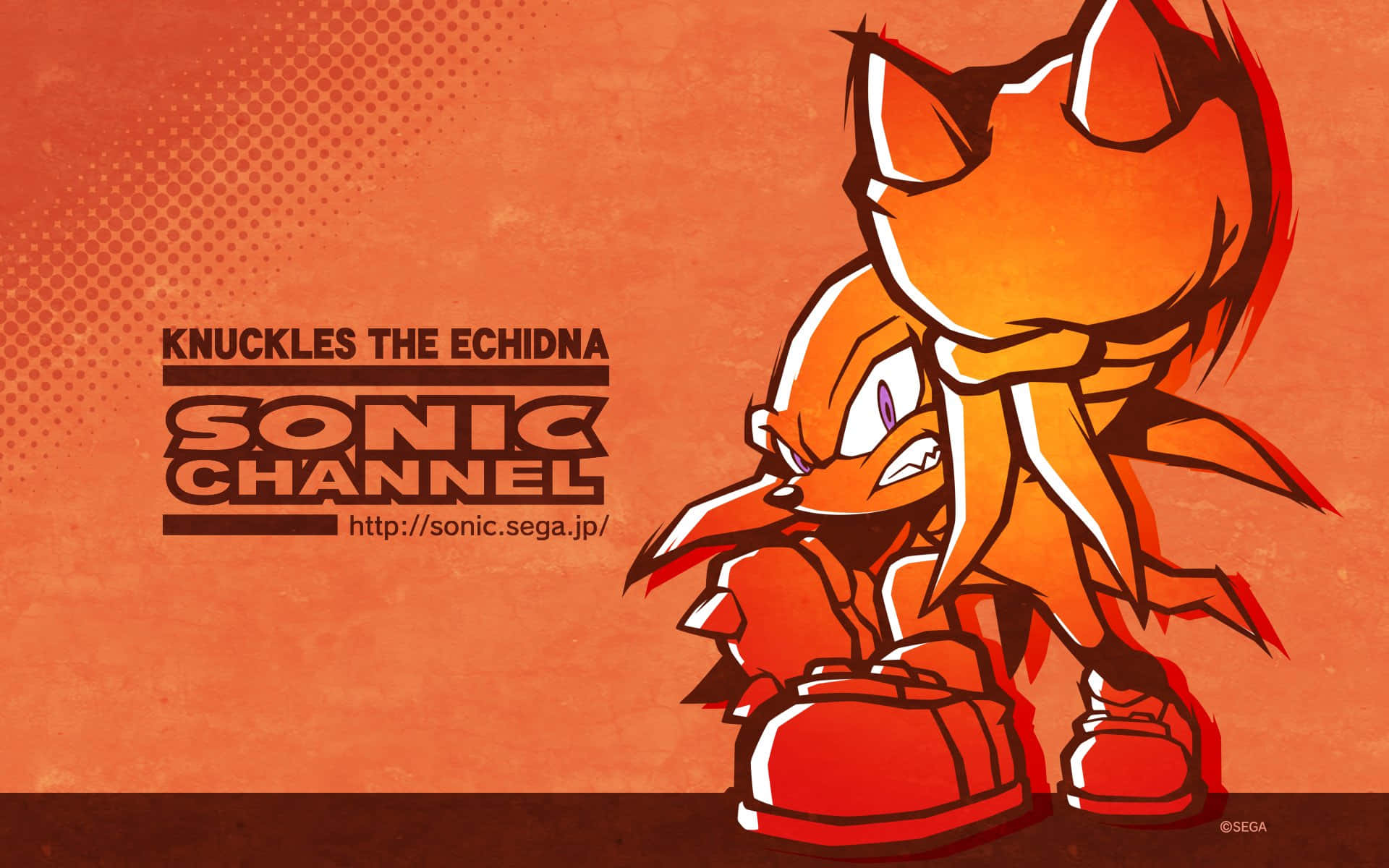 Knuckles The Echidna From Sonic The Hedgehog Background