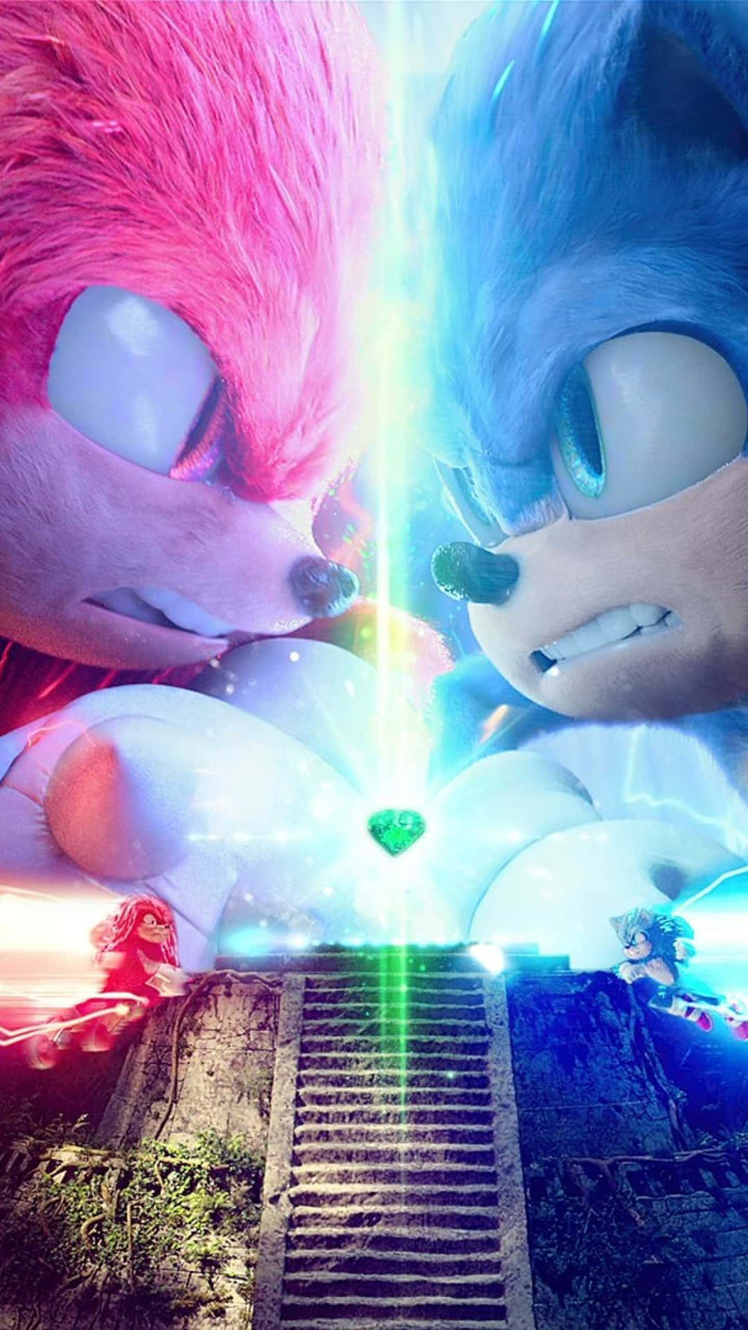 Knuckles The Echidna In Action Background