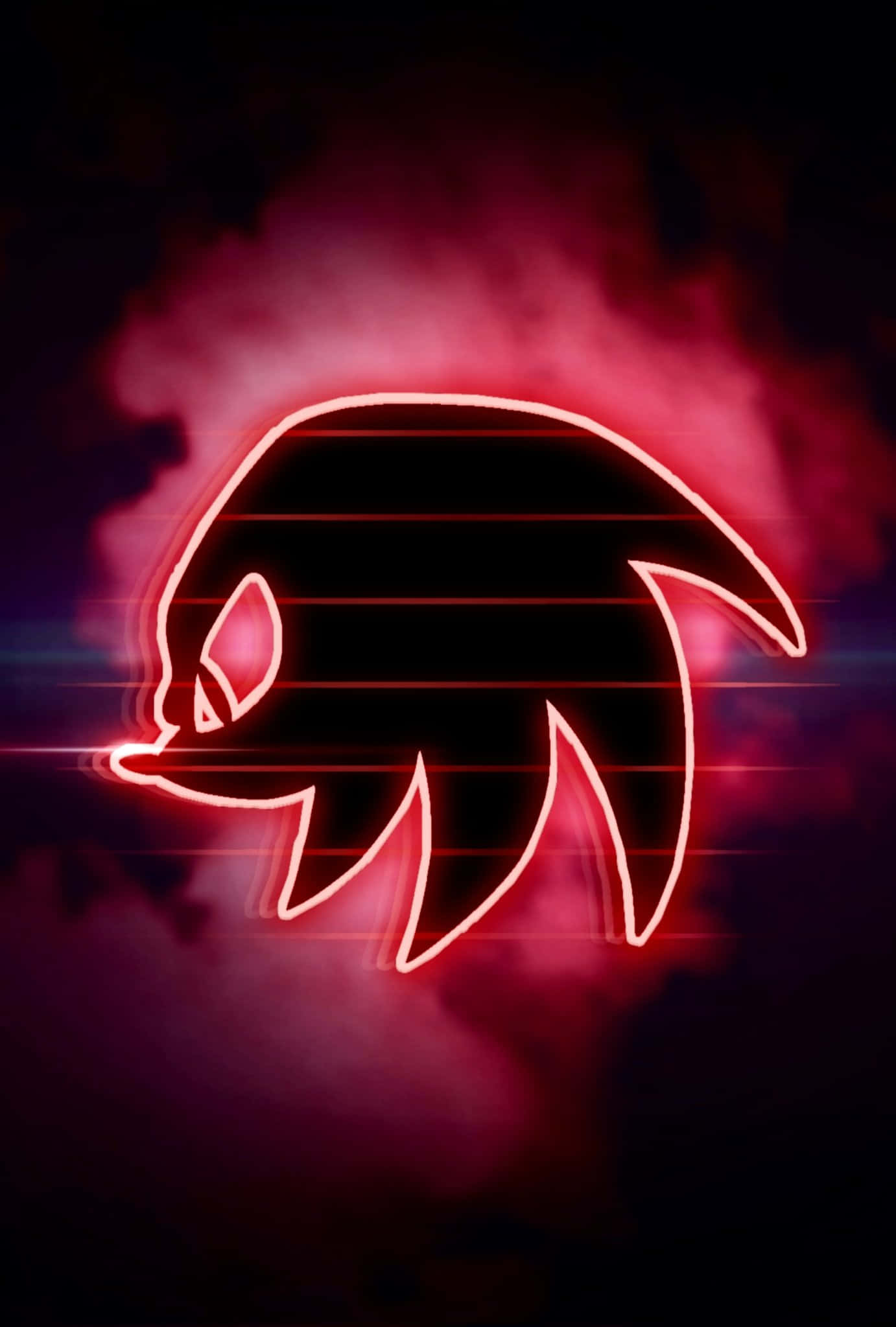 Knuckles The Echidna Silhouette Background