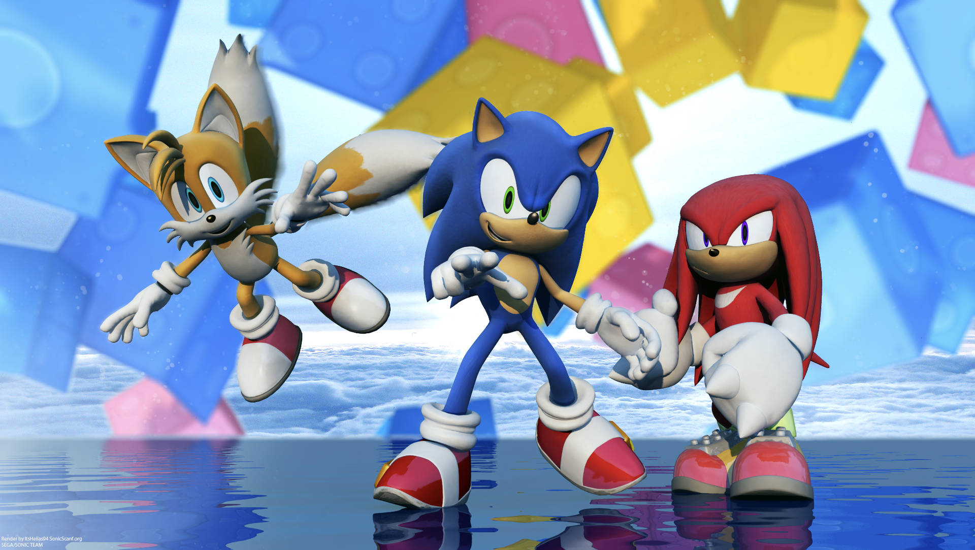 Knuckles The Echidna Sonic And Tails Background