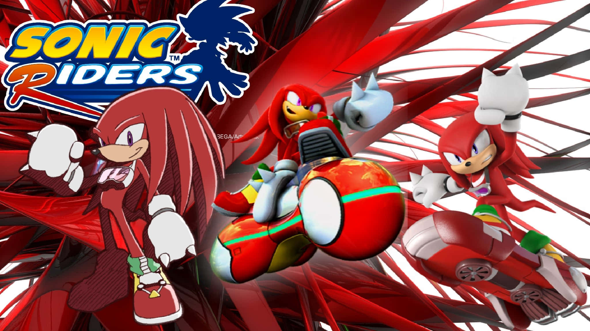 Knuckles The Echidna Sonic Rider Posters