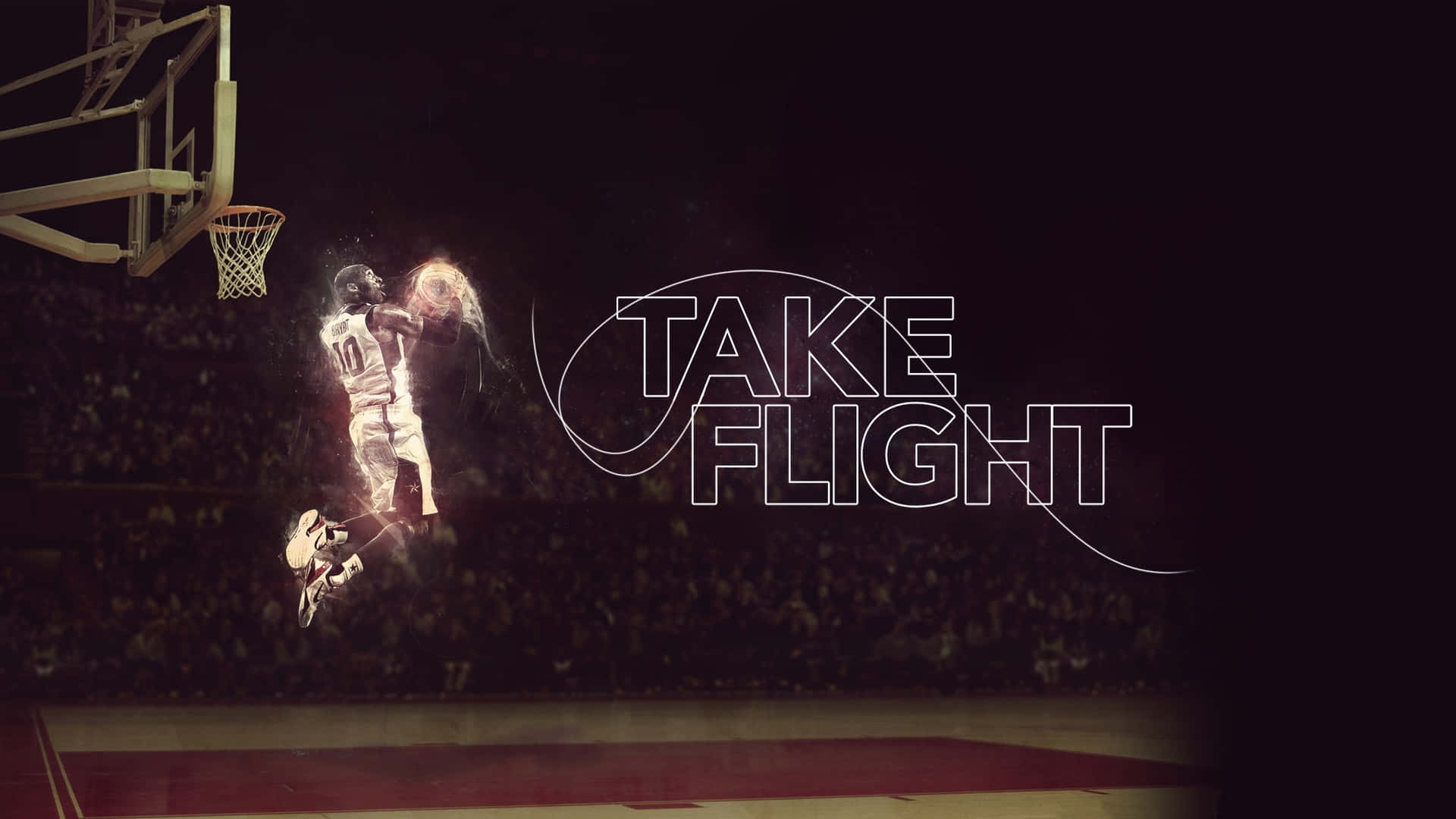 Kobe Basketball Take Flight Background