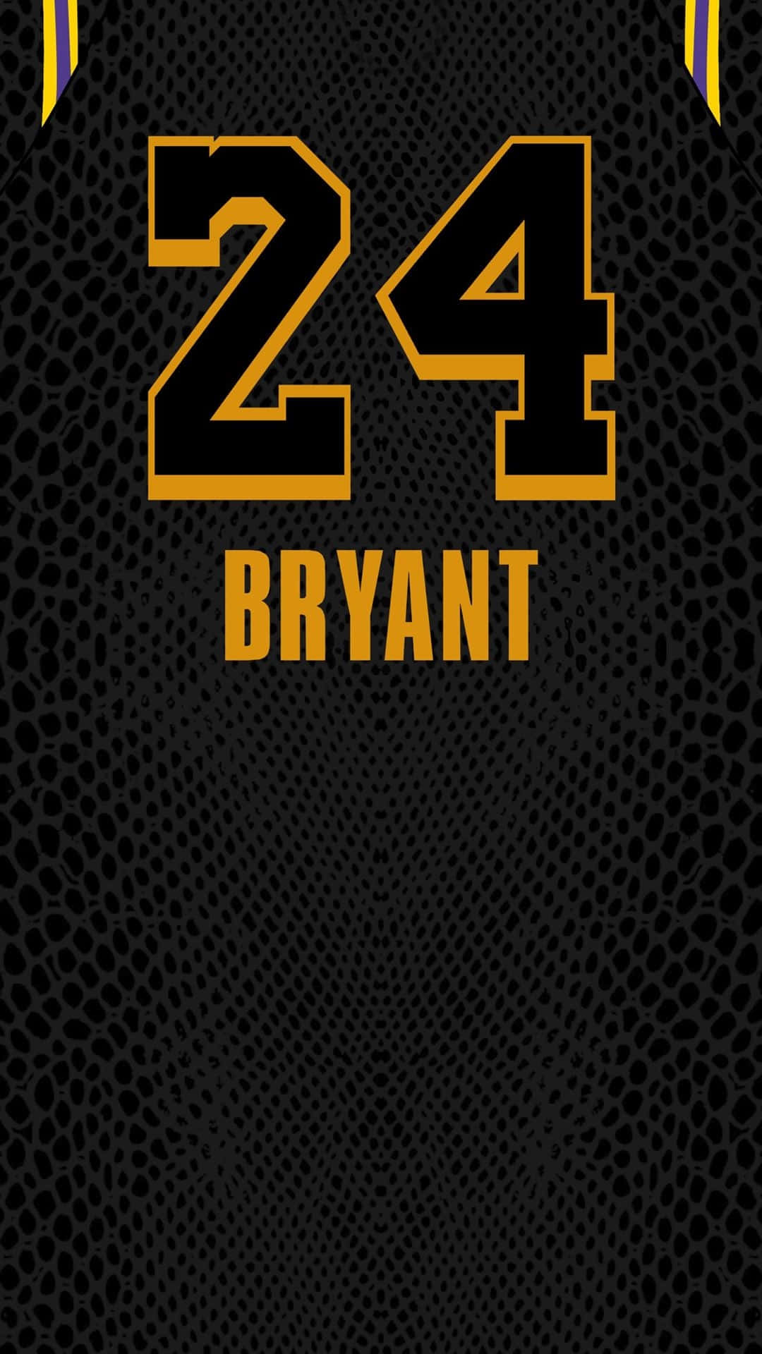 Kobe Bryant 24 Logo Jersey Back View Background