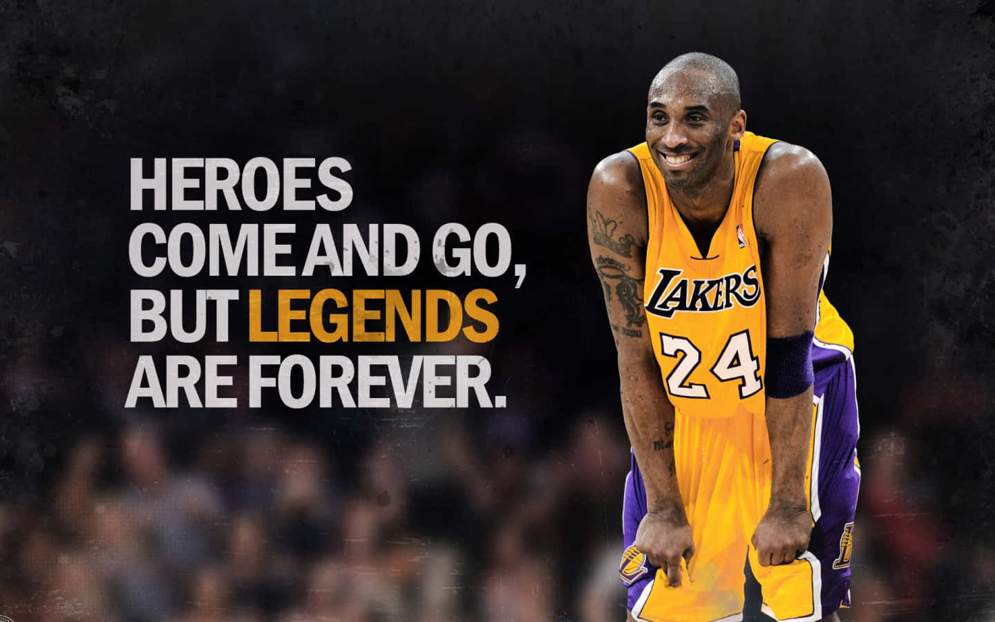 Kobe Bryant 24 Logo Legend Quote Background