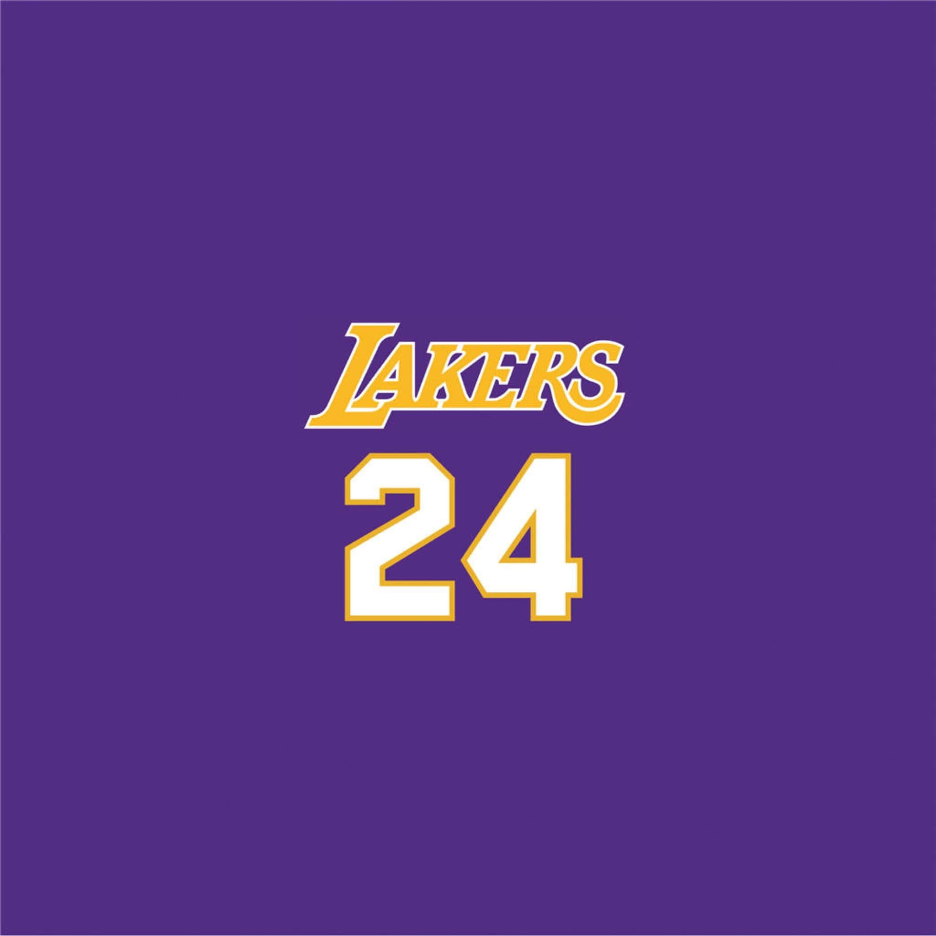 Kobe Bryant 24 Logo Purple Background Background