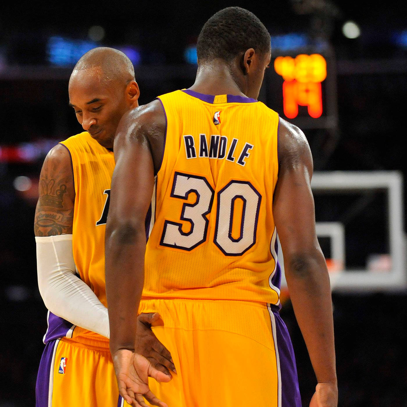 Kobe Bryant And Julius Randle Background