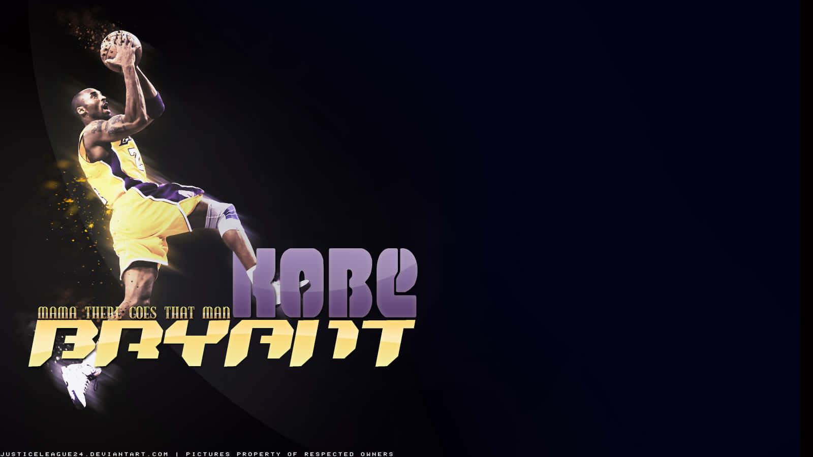 Kobe Bryant Basketball Dunking Background