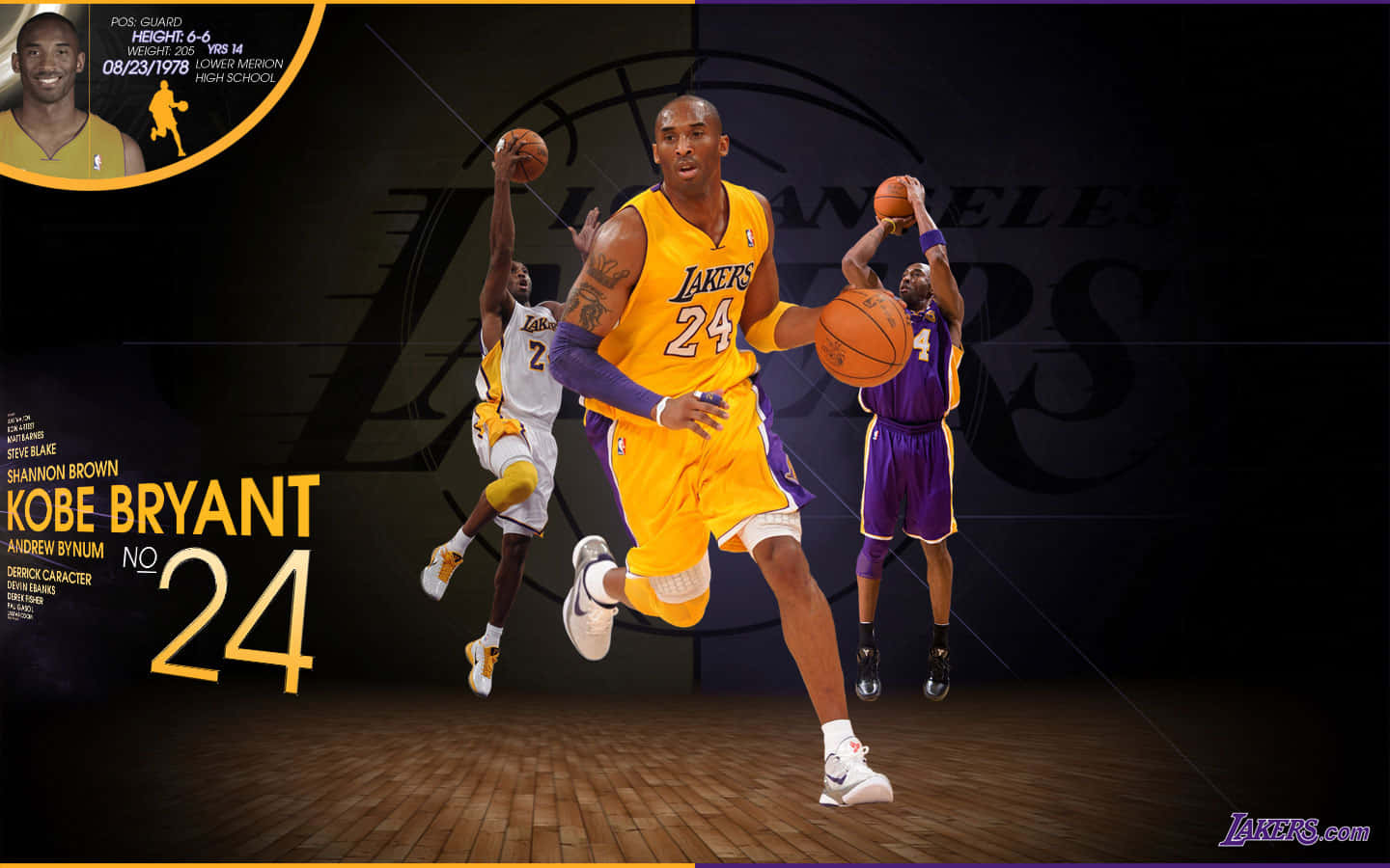 Kobe Bryant Basketball Playing Background