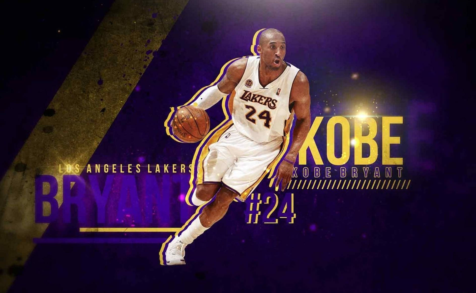Kobe Bryant Cool Illustration 4k Background
