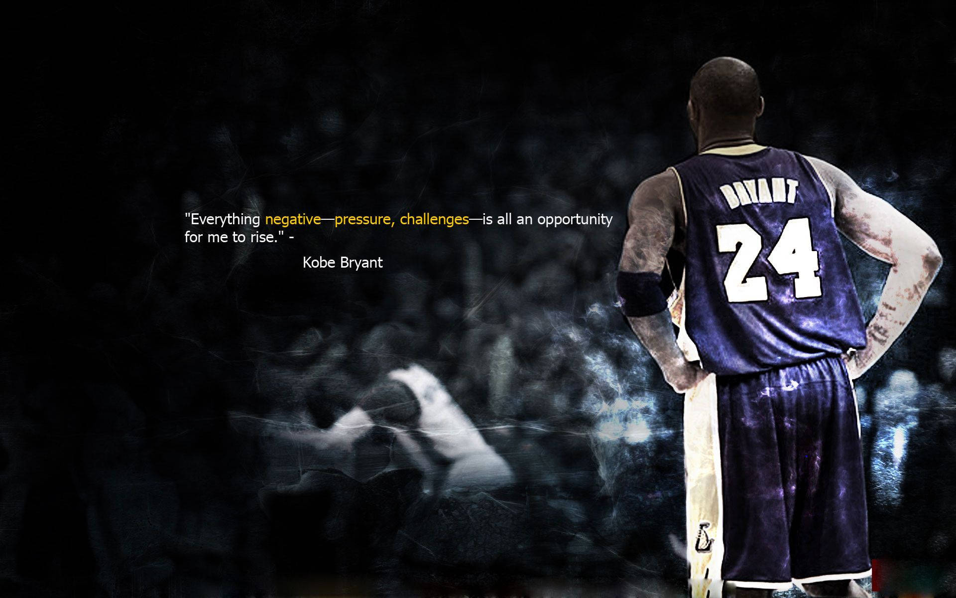Kobe Bryant Cool Quote Background