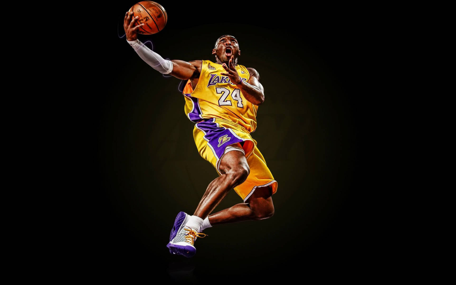 Kobe Bryant Dazzles The Crowd With Infamous Dunk Background