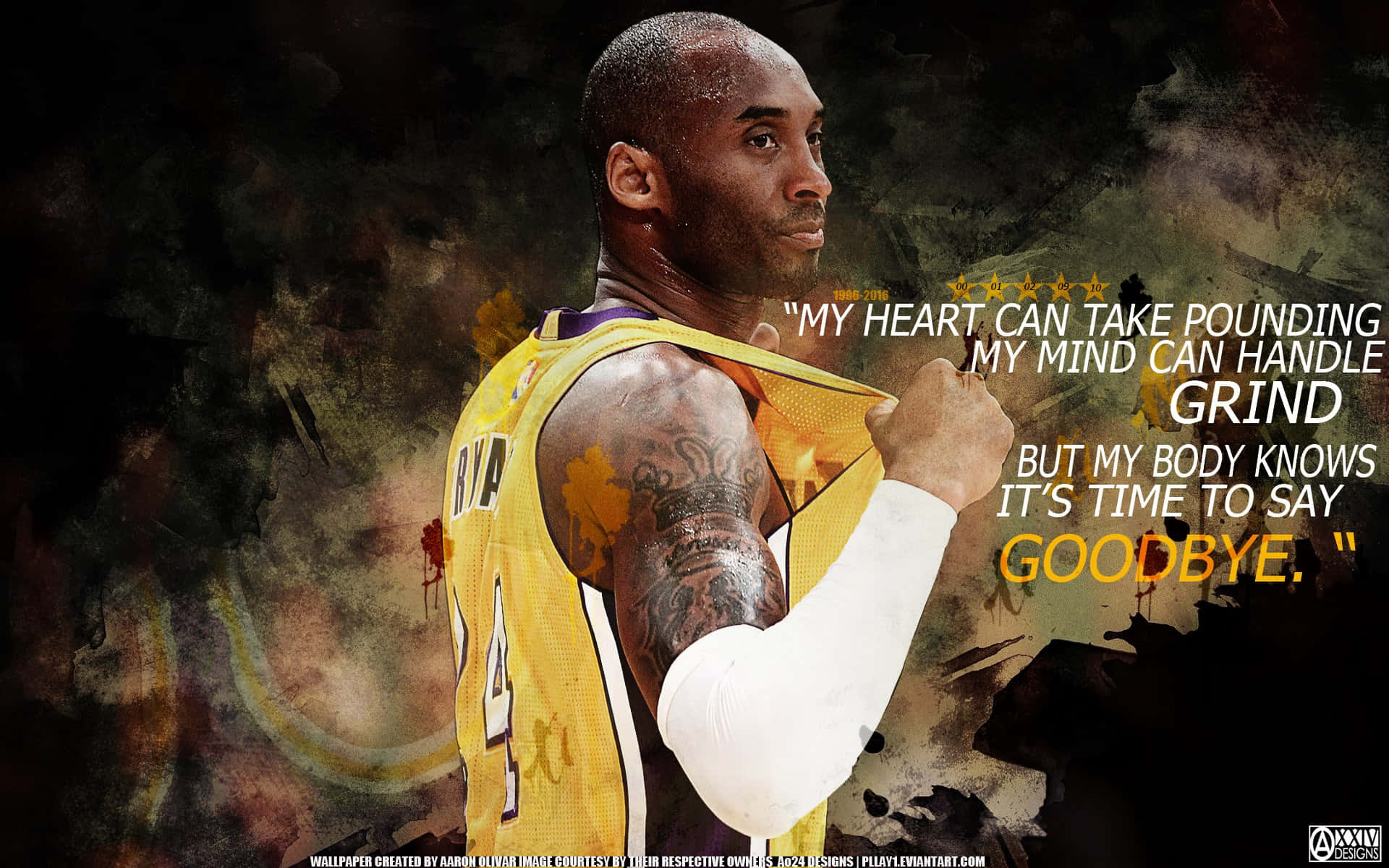 Kobe Bryant Dribbling His Way To Success Background