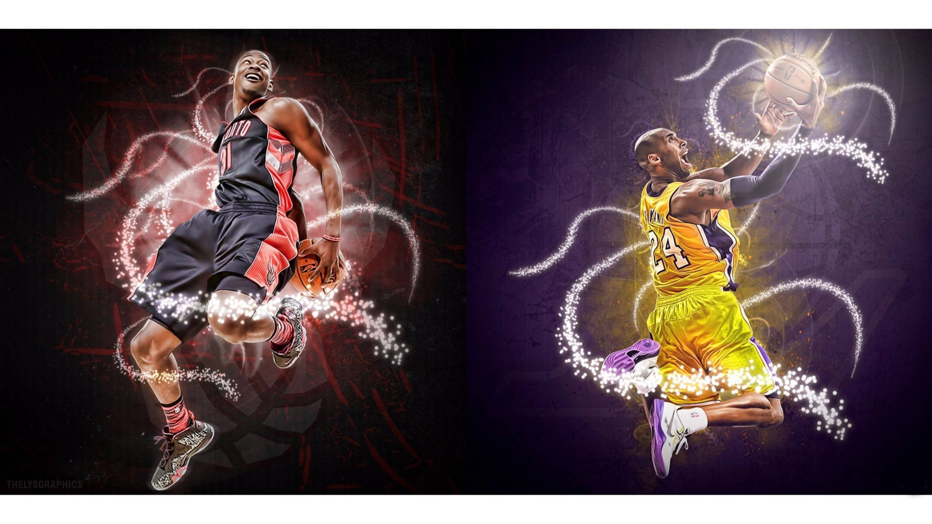 Kobe Bryant Imaginary Art 4k Background
