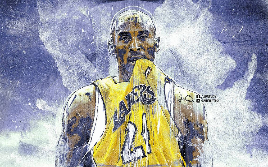 Kobe Bryant Nba Signature Pose Background