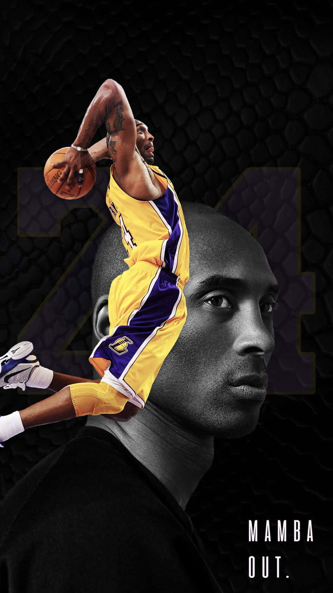 Kobe Bryant Paying Homage To His Late Friend, Gigi Bryant. Background