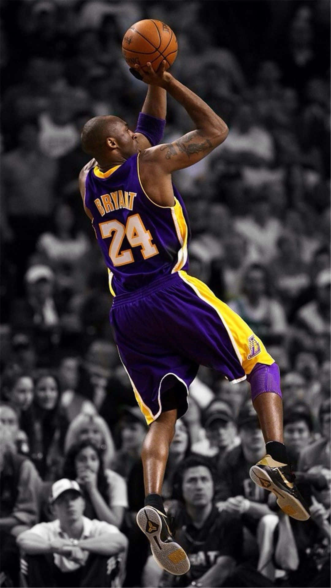 Kobe Bryant Phone Jump Shot Background