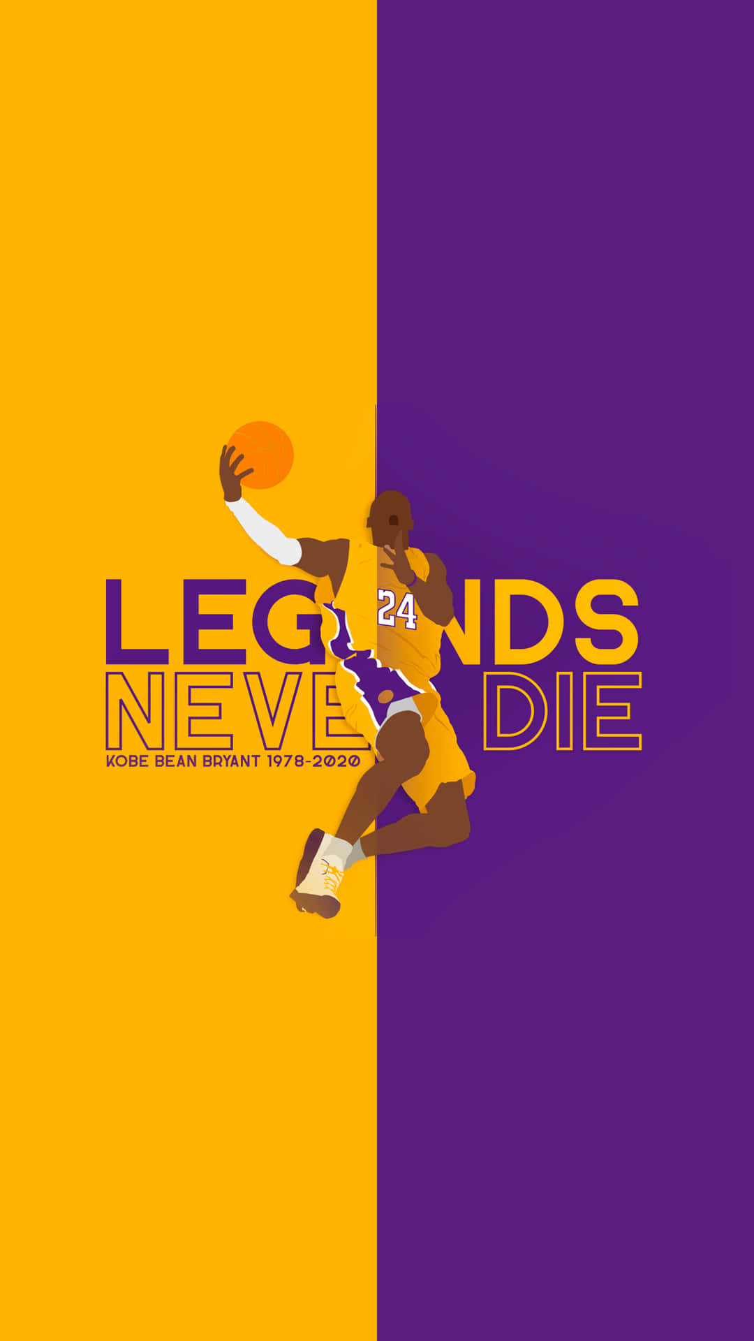 Kobe Bryant Phone Legends Never Die Background