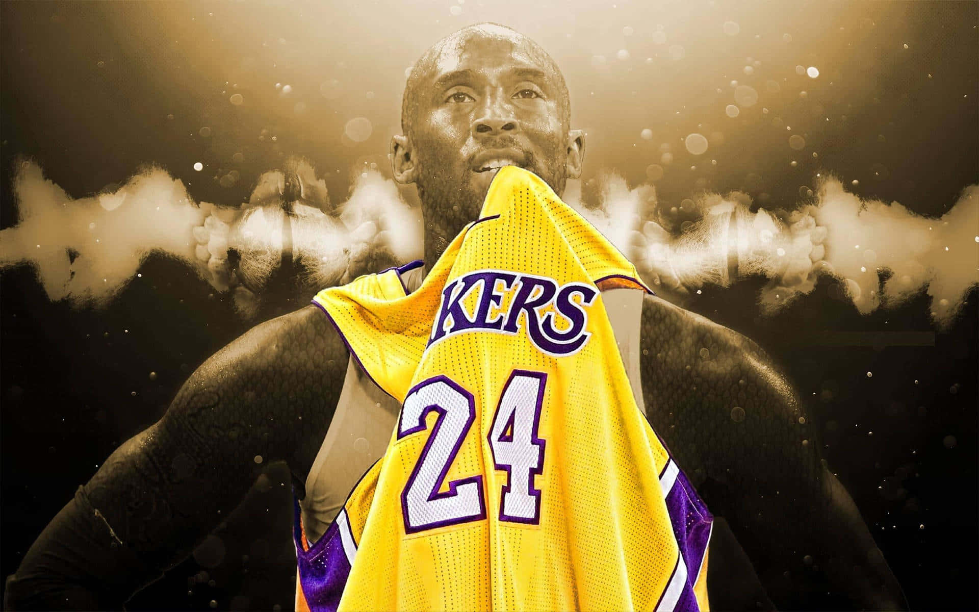 Kobe Bryant Phone Smoke Background