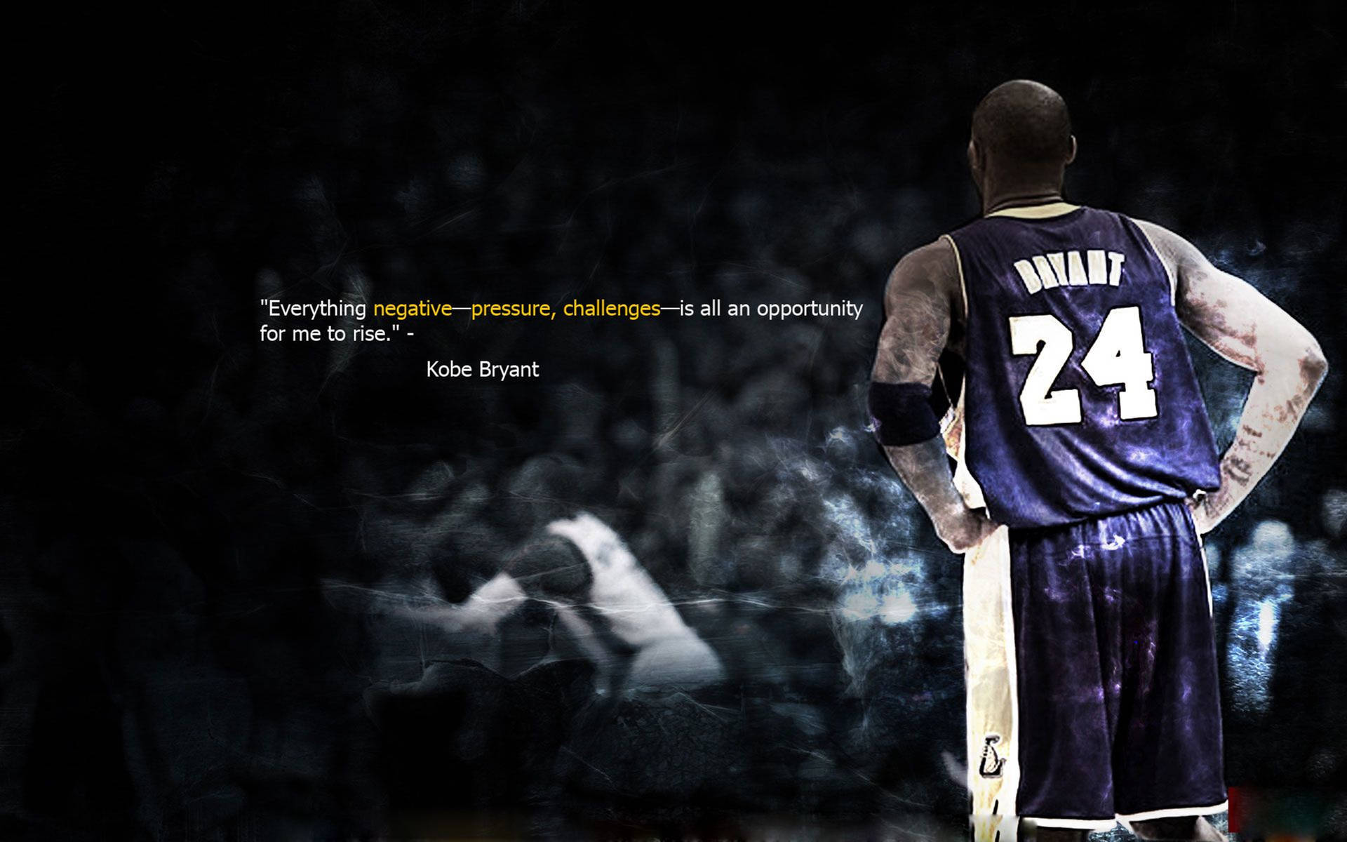 Kobe Bryant Quotation 4k Background