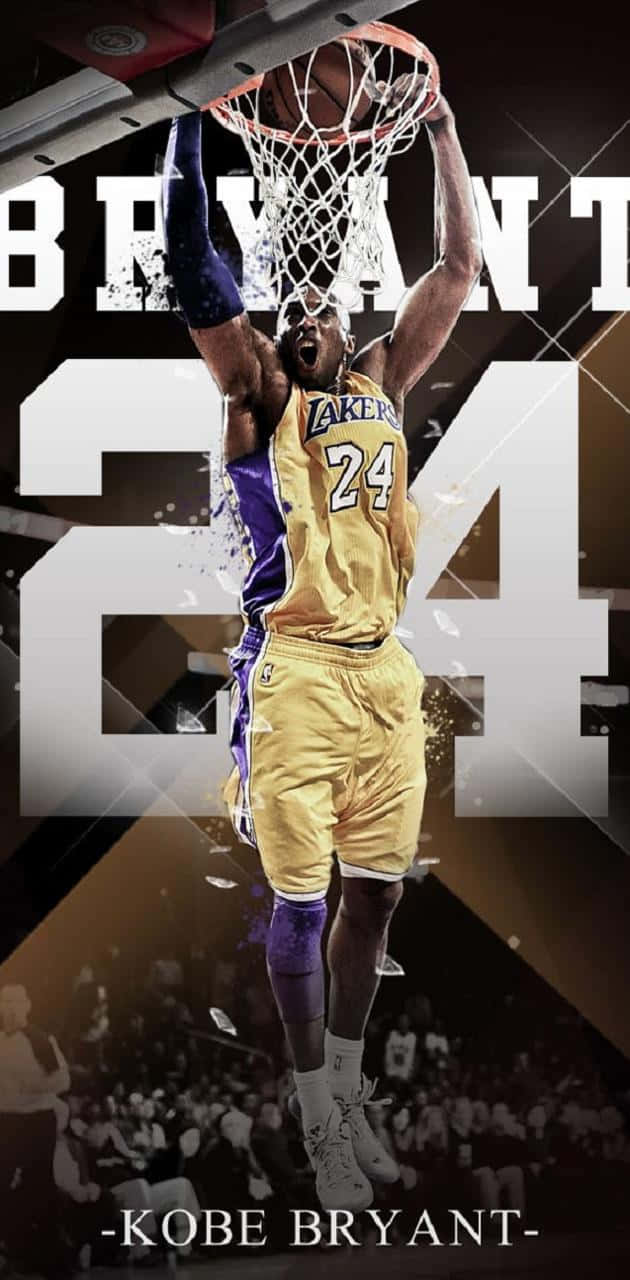 Kobe Bryant's Iconic 24 Logo Background