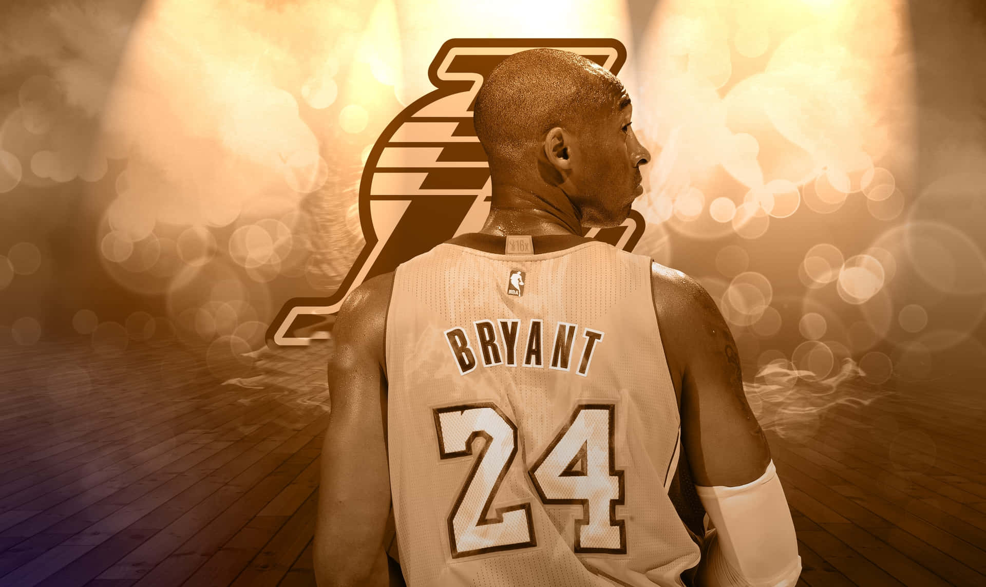 Kobe Bryant's Iconic 24 Logo Background