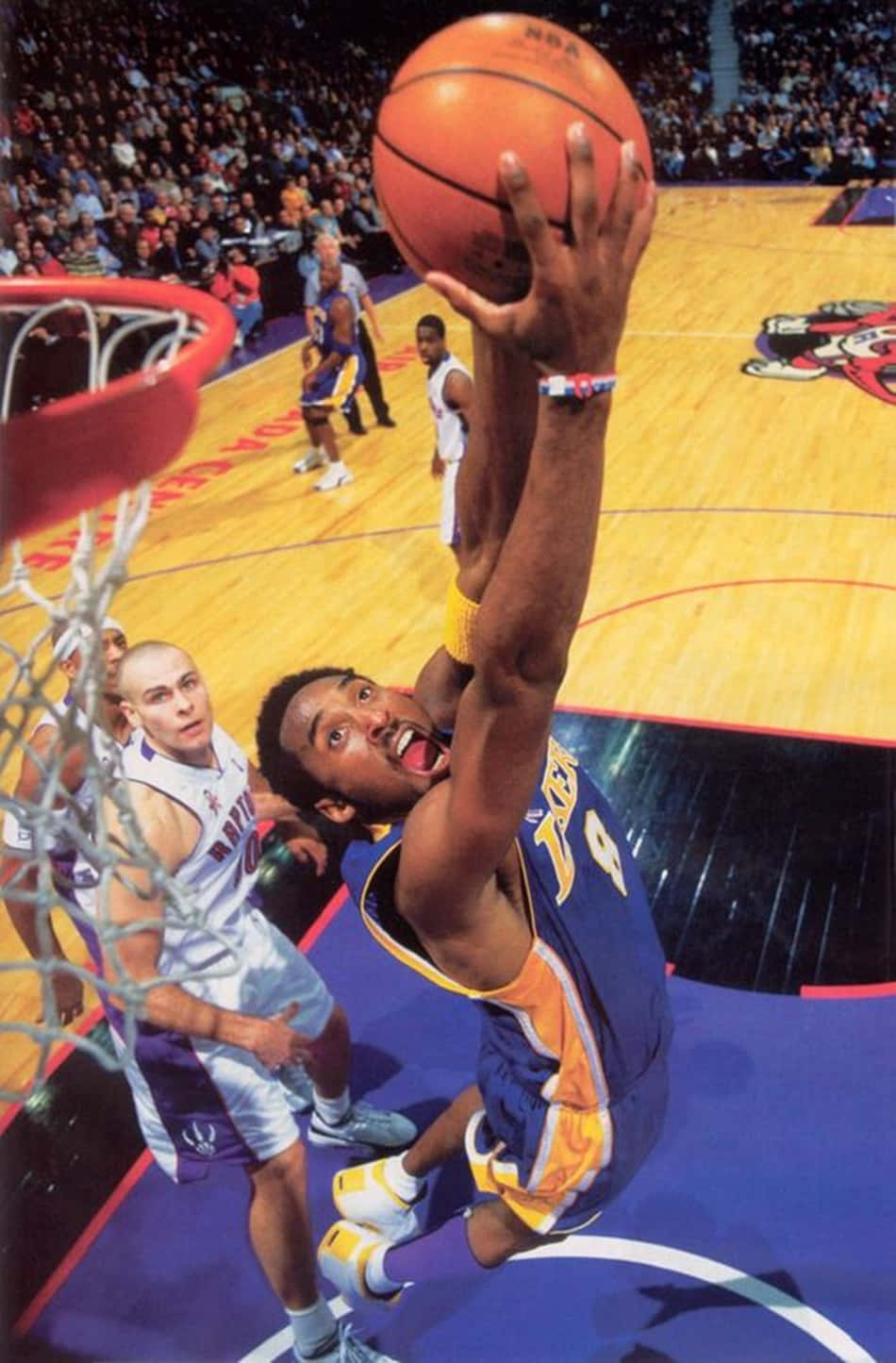Kobe Bryant's Signature Dunk Over Dwight Howard Background