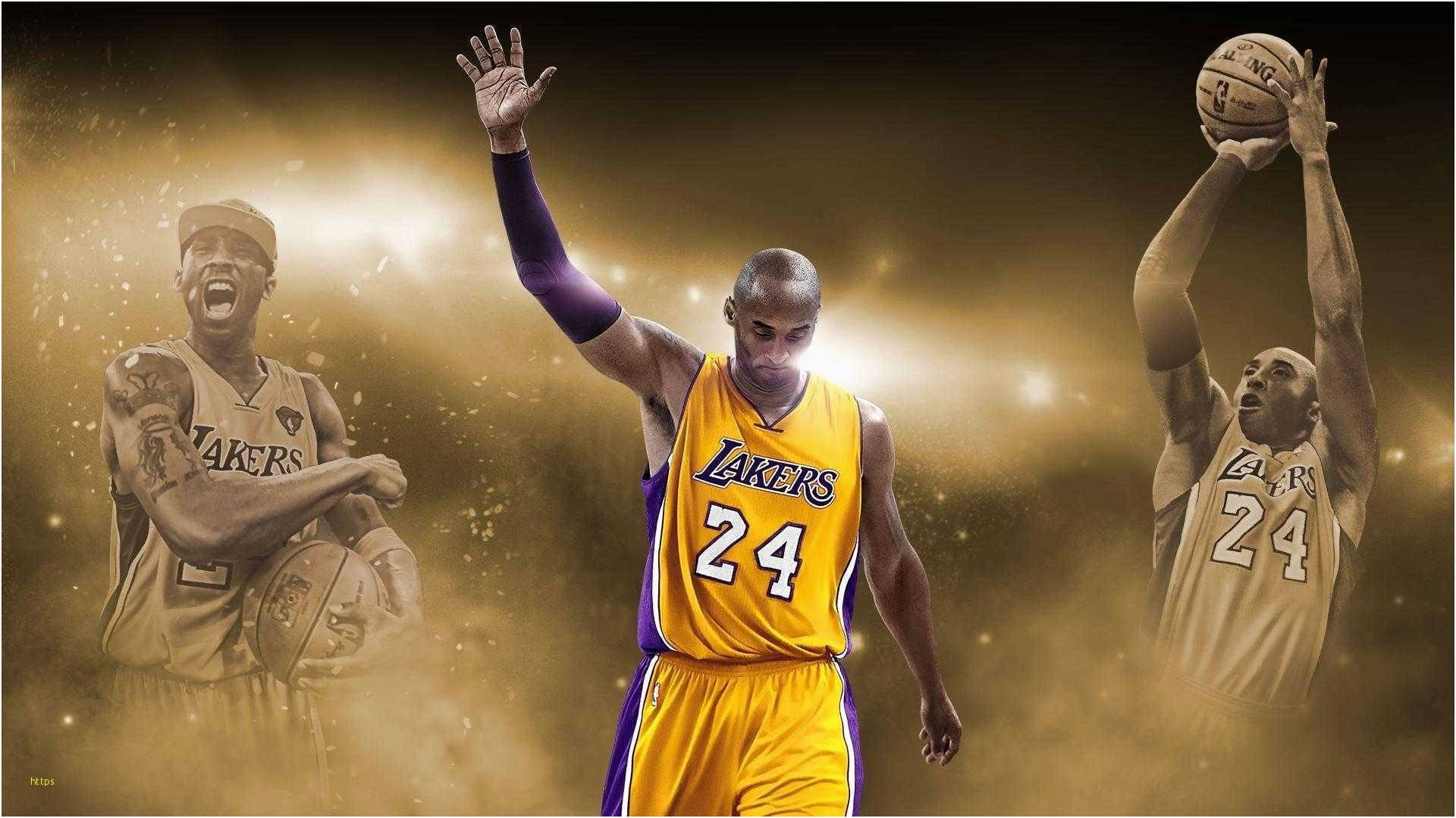 Kobe Bryant Shining In The Spotlight Background
