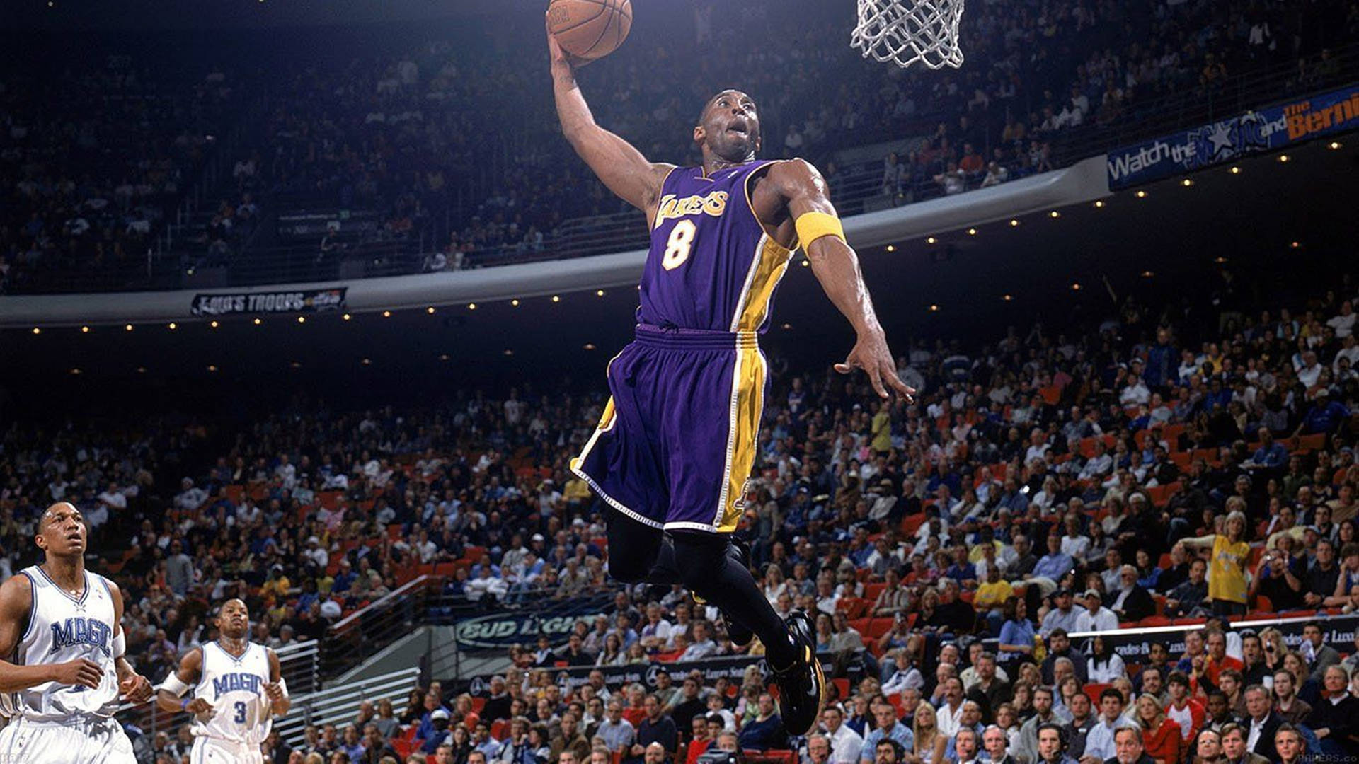 Kobe Bryant Shooting A Ball 4k Background