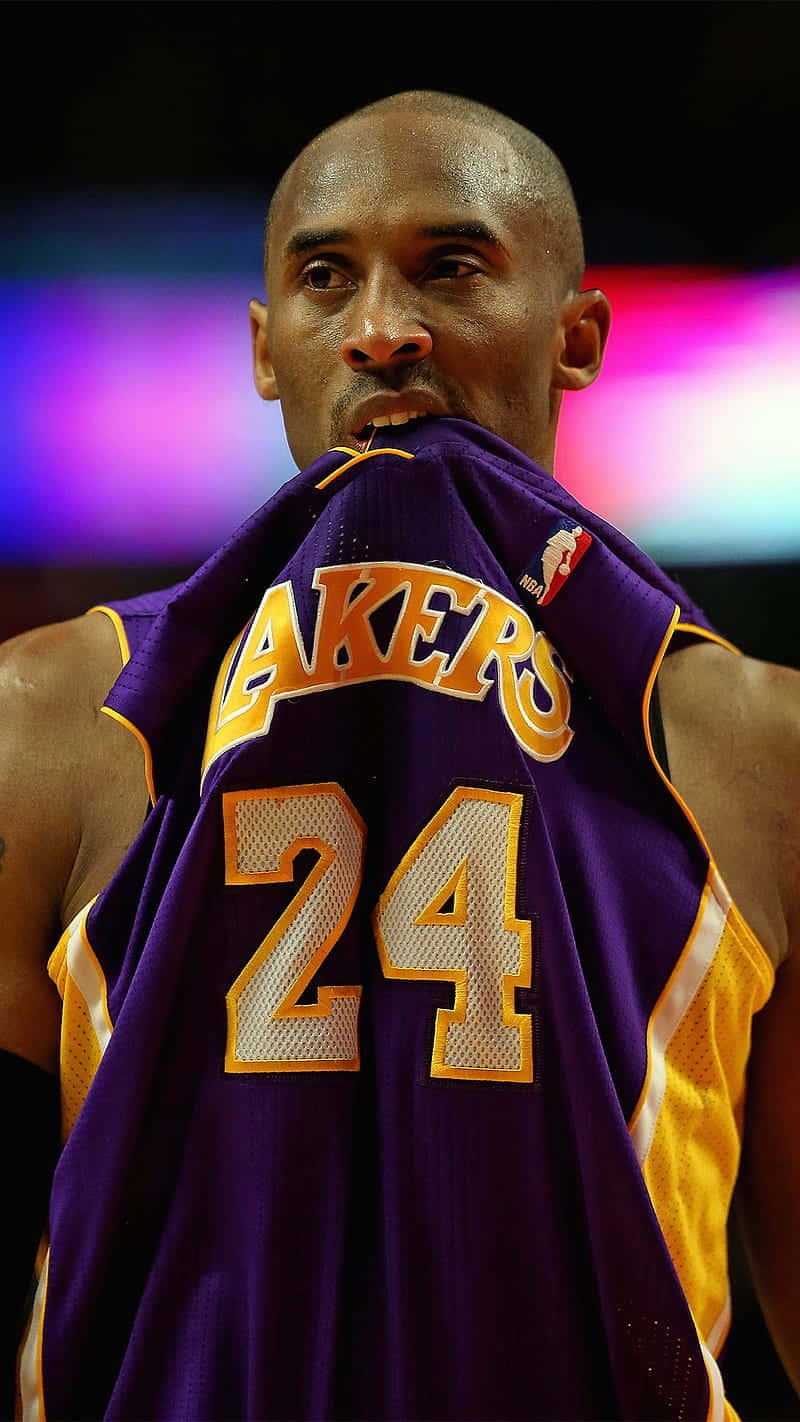 Kobe Bryant Taking A Game-winning Shot. Background