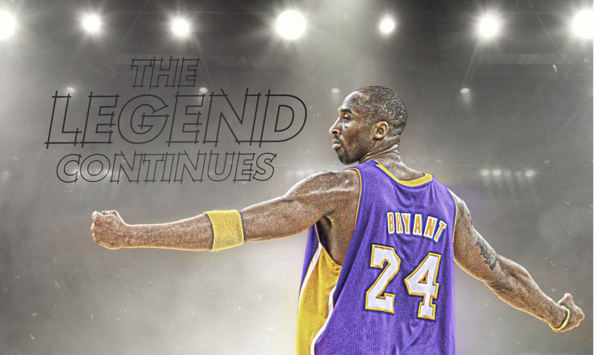 Kobe Bryant The Legend Continues 4k Background