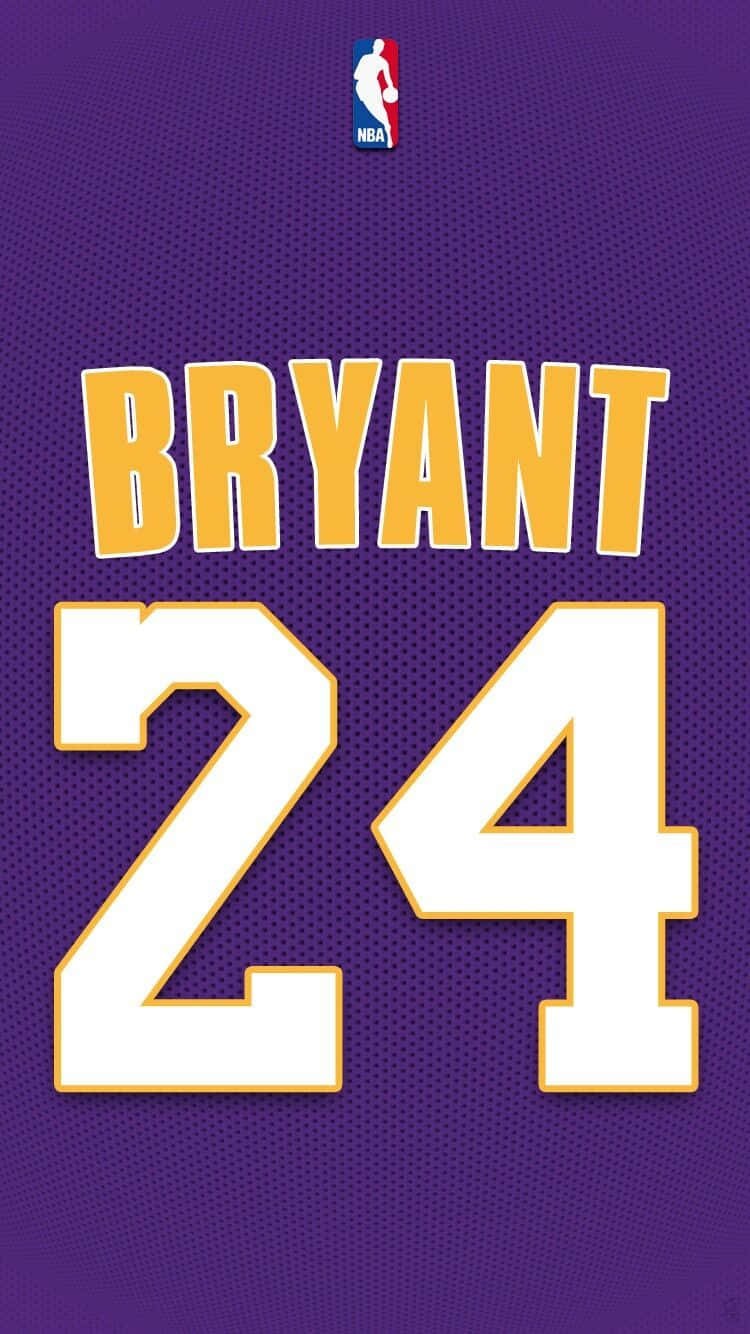 Kobe Bryant’s Number 24 Logo Background