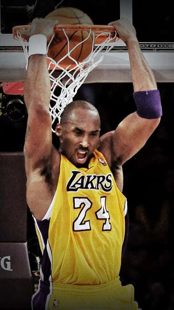 Kobe Dunking Backwards Background
