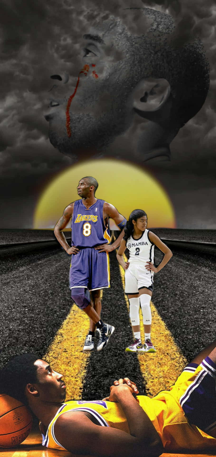 Kobe & Gigi Bryant: Father And Daughter, Forever In Our Hearts Background