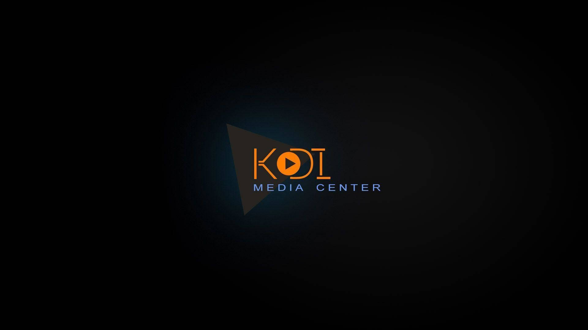 Kodi Logo On Black Background Background