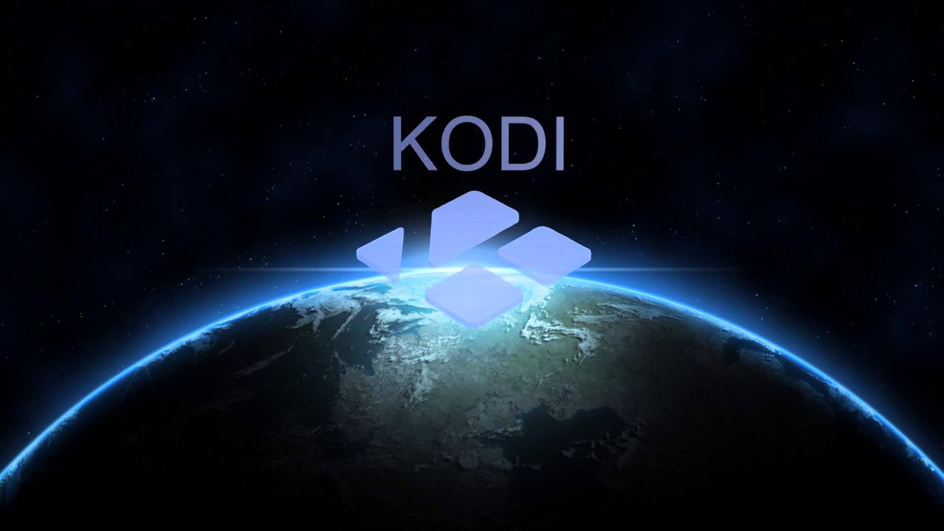 Kodi Logo Over Planet Hd Background